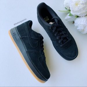Nike Air Force 1 Prem Black Suede